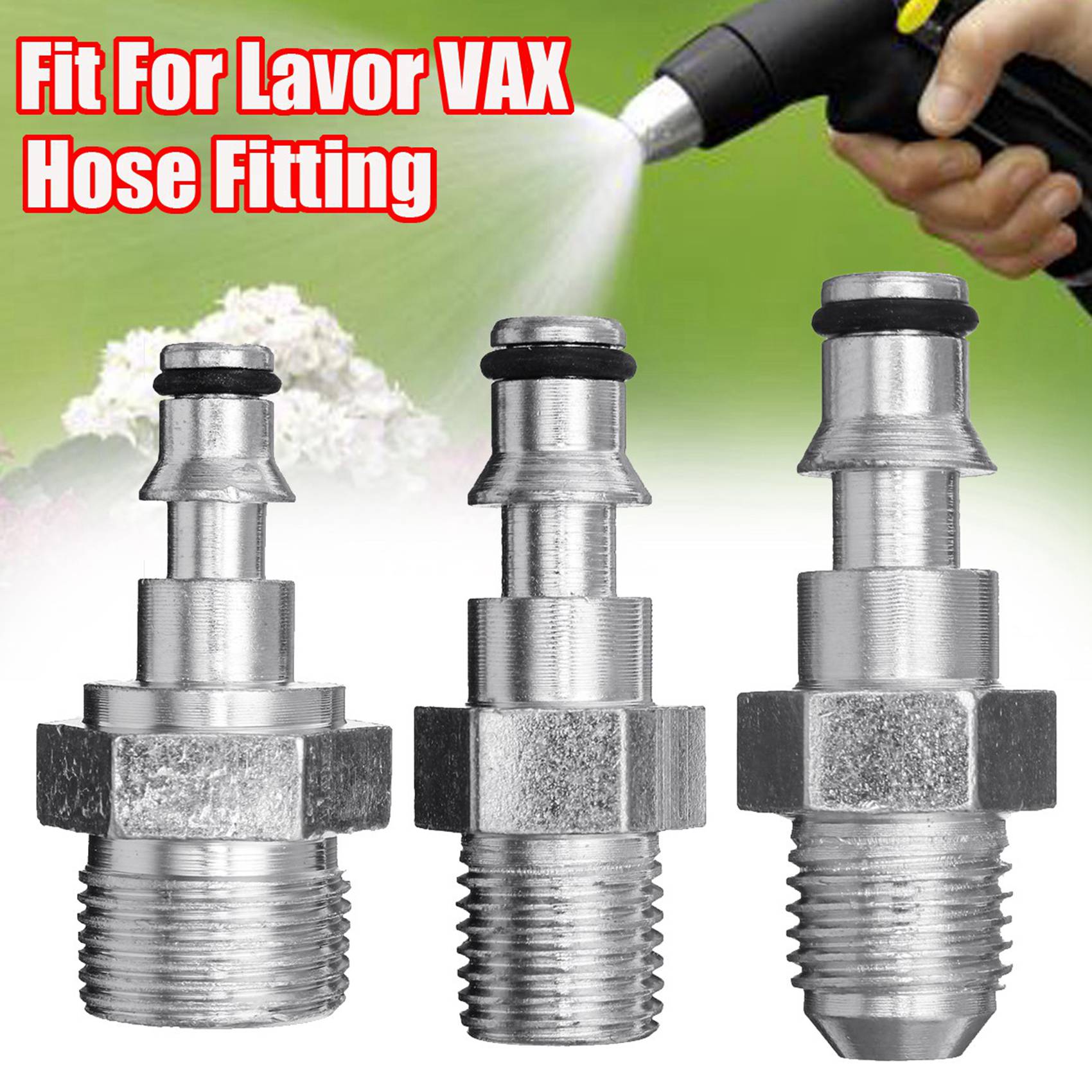 2X Quick Connection Pressure Washer- Hose Adapter for Lavor Vax,M14 Convex Quick Insertion