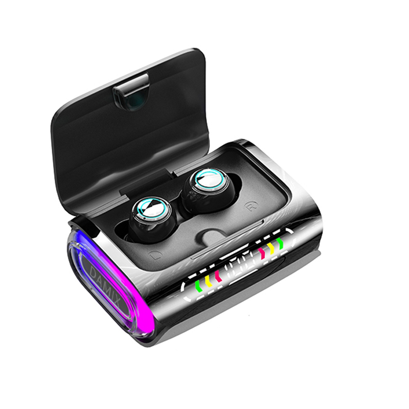 Wireless Bluetooth Earphone 8D Stereo Surround Sound LED Digital Display Touch Control Sports Earphone with Mic