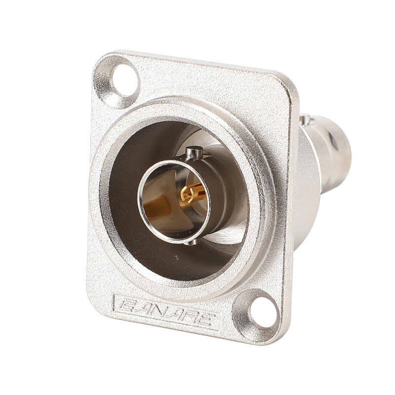 CANARE HD 75Ω BNC Receptacles Q9 12G-SDI Video Socket D-type Flange Panel Solderless Connector BCJ-JRUDK. 