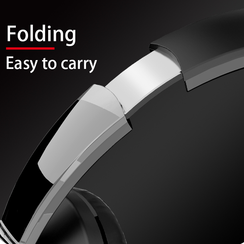 Bluetooth Headphone Wireless Earphone Noise Cancel H3 Pro max Headset with Mic 20 Hours Playback Music Game Foldable Support TF. 
