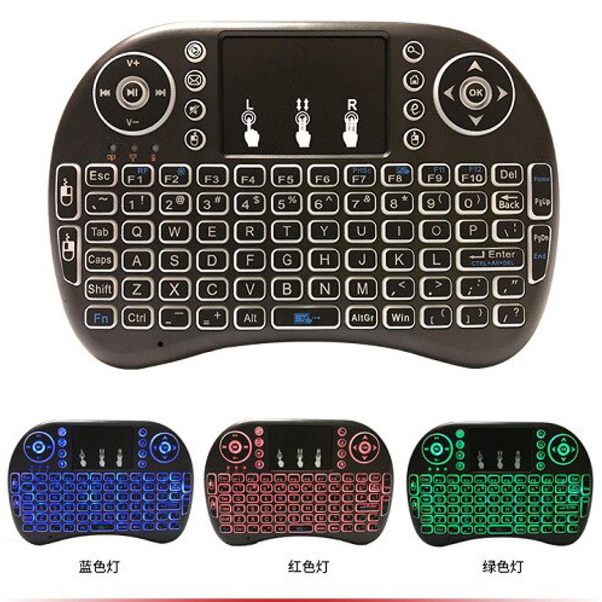 NEW Handheld I8 Mini Wireless Keyboard 2.4Ghz Russian English Language Air Mouse With Touchpad For Laptop Android TV Box PC