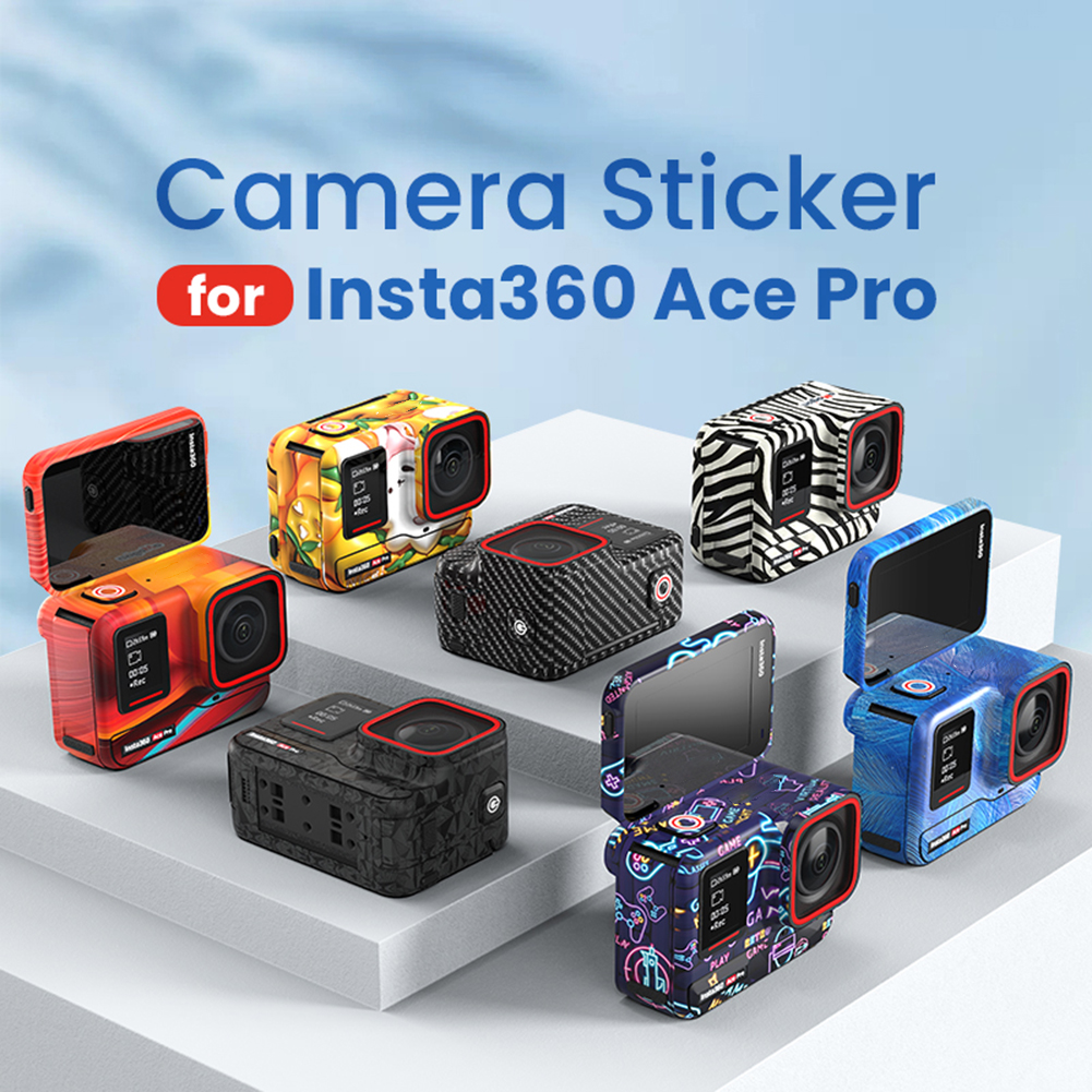Camera Body Stickers Easy To Paste Camera Decal PVC Skin Decorative Stickers Action Camera Full Coverage Protective Accessories Easily Removed Reusable Camera Protection Skin. 