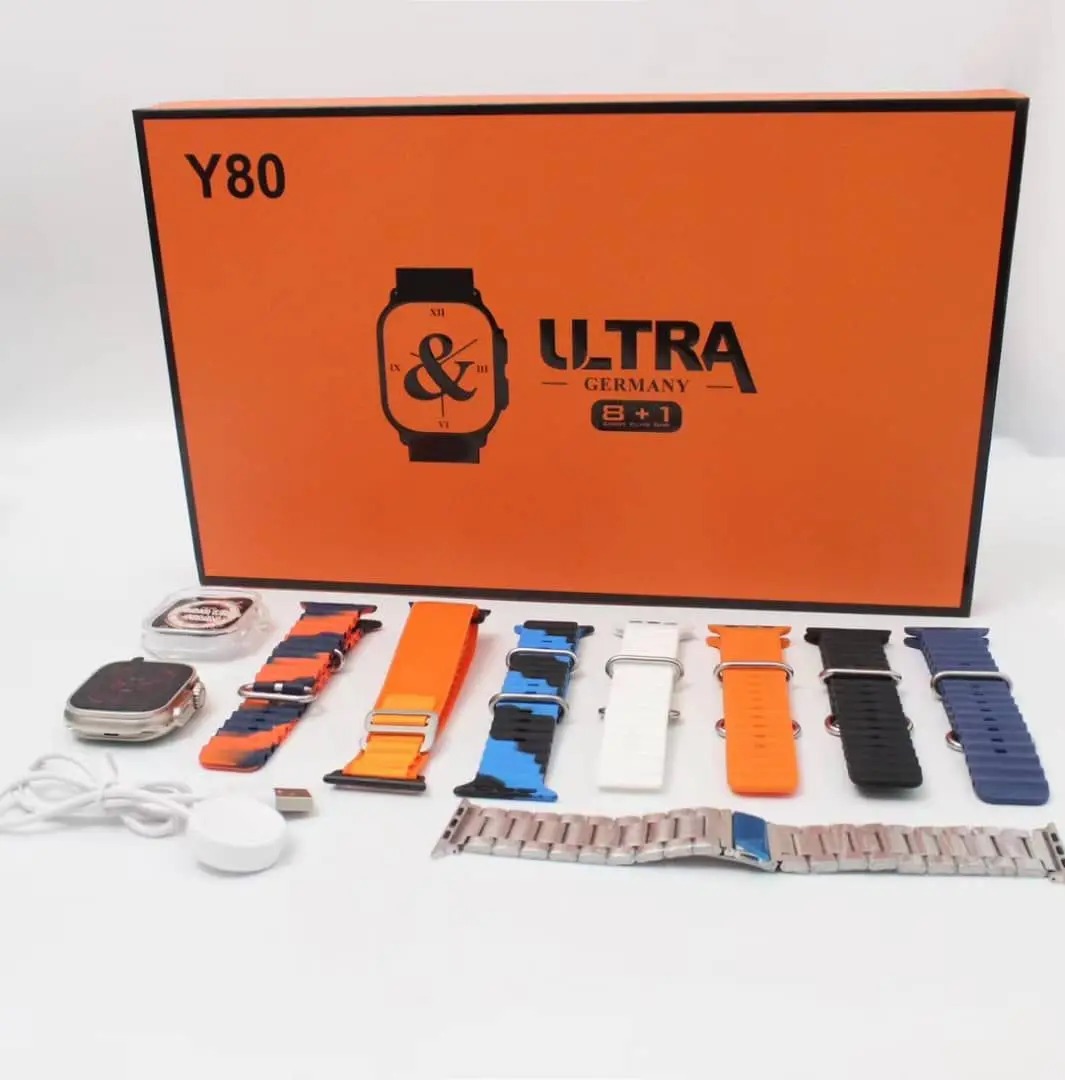 High-Performance - Y80 Ultra Smart Watch (8 + 1 Strap) in Germany) - Reliable Accessory - Easy to Use - Tech Zone. 