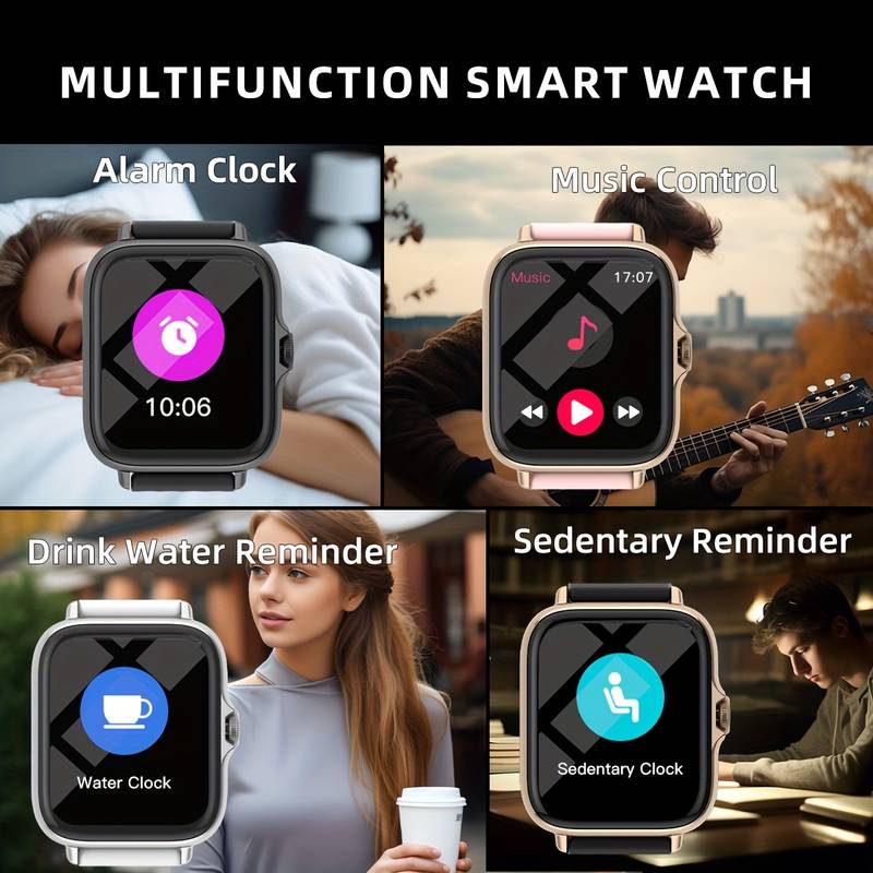 Smart watch, wireless calling /dial,SMS reminder, information reminder, Various APP Reminders,for iPhone/Andriod. 