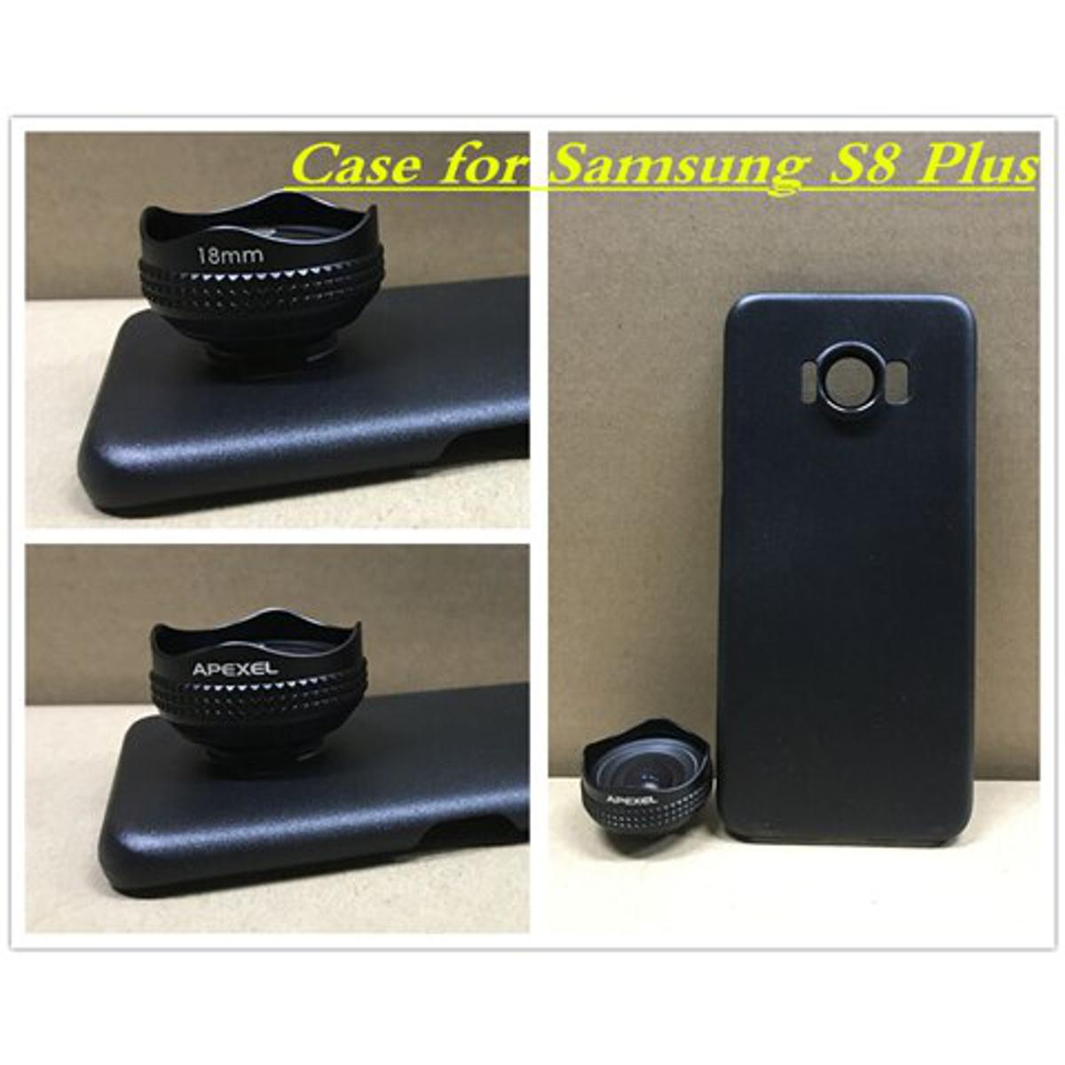 【happy one】Apexel Lens HD Wide Angle Optic Pro Lens Cell Phone Camera Lens Kit 0.6X for Samsung galaxy plus S7 S6 phone 18MM
