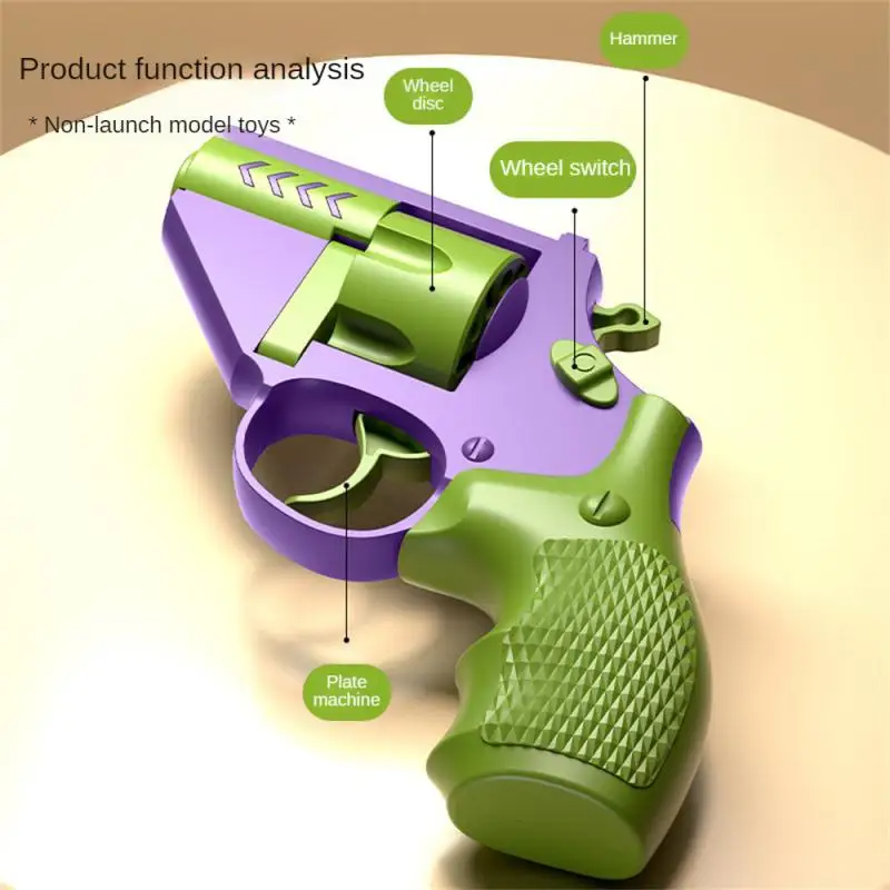 Fidget Toys 3D Printed Mini 1911 Fidget Blaster Stress Relief Toys for Adults Rotatable Design Suitable Anyone Best Gift. 