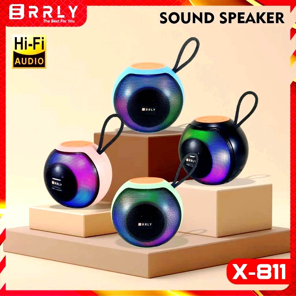New X-811 Speaker Type-C Fast Charging LED Colorful light RGB home music Bluethooth Speaker Outdoor Waterproof HiFi Super bass Bt Wireless Mini portable Speaker with Bluetooth, FM Radio, AUX, TF Memory Card Reader and USB Pen Drive. 