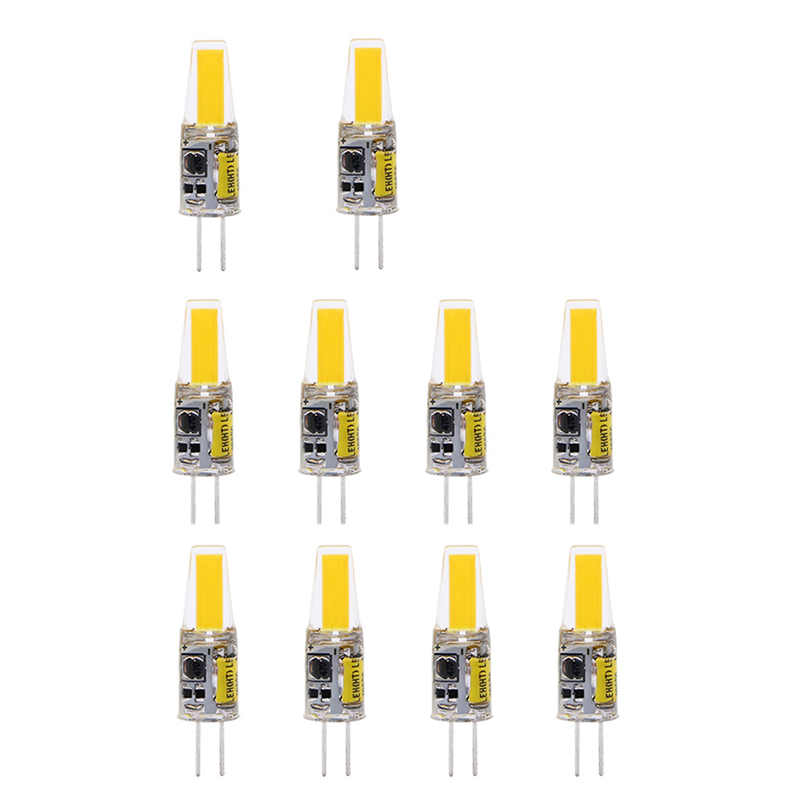 10PCS Mini G4 LED COB Lamp 3W Bulb Candle Lights AC220V Cold White