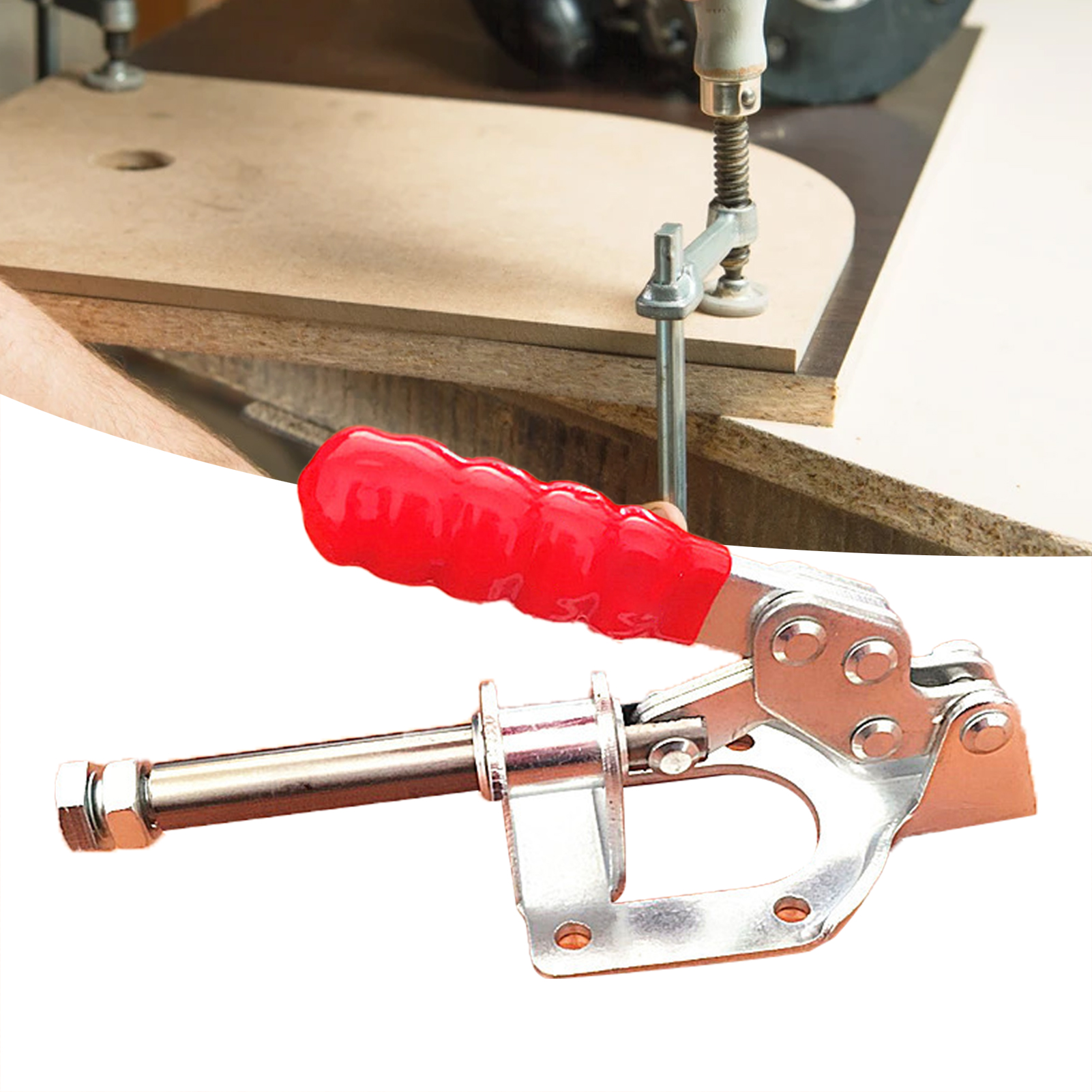 Toggle Clamp Cover Handle Sturdy Adjustable Quick Release Clamp. 