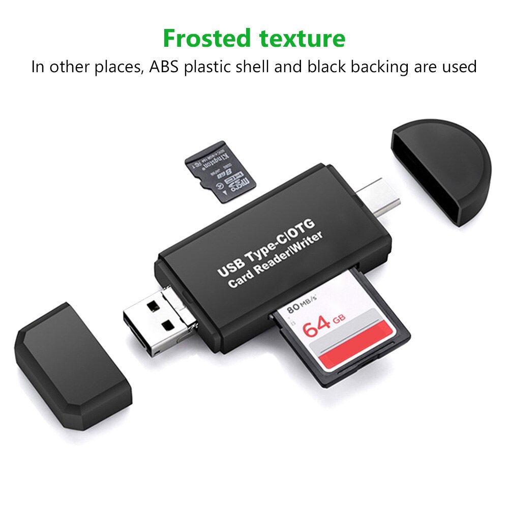 【VisioN Shop】OTG 3 in 1 SD TF Flash Drive Card High Speed Memeory 3.0 for Samsung Huawei Adapter Type C Micro USB Reader. 