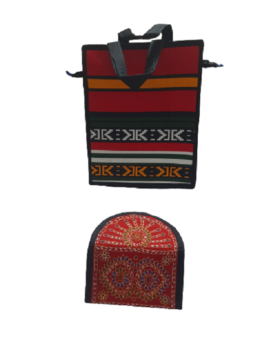 Lunch carry bag + hand purse everybody-multicolor