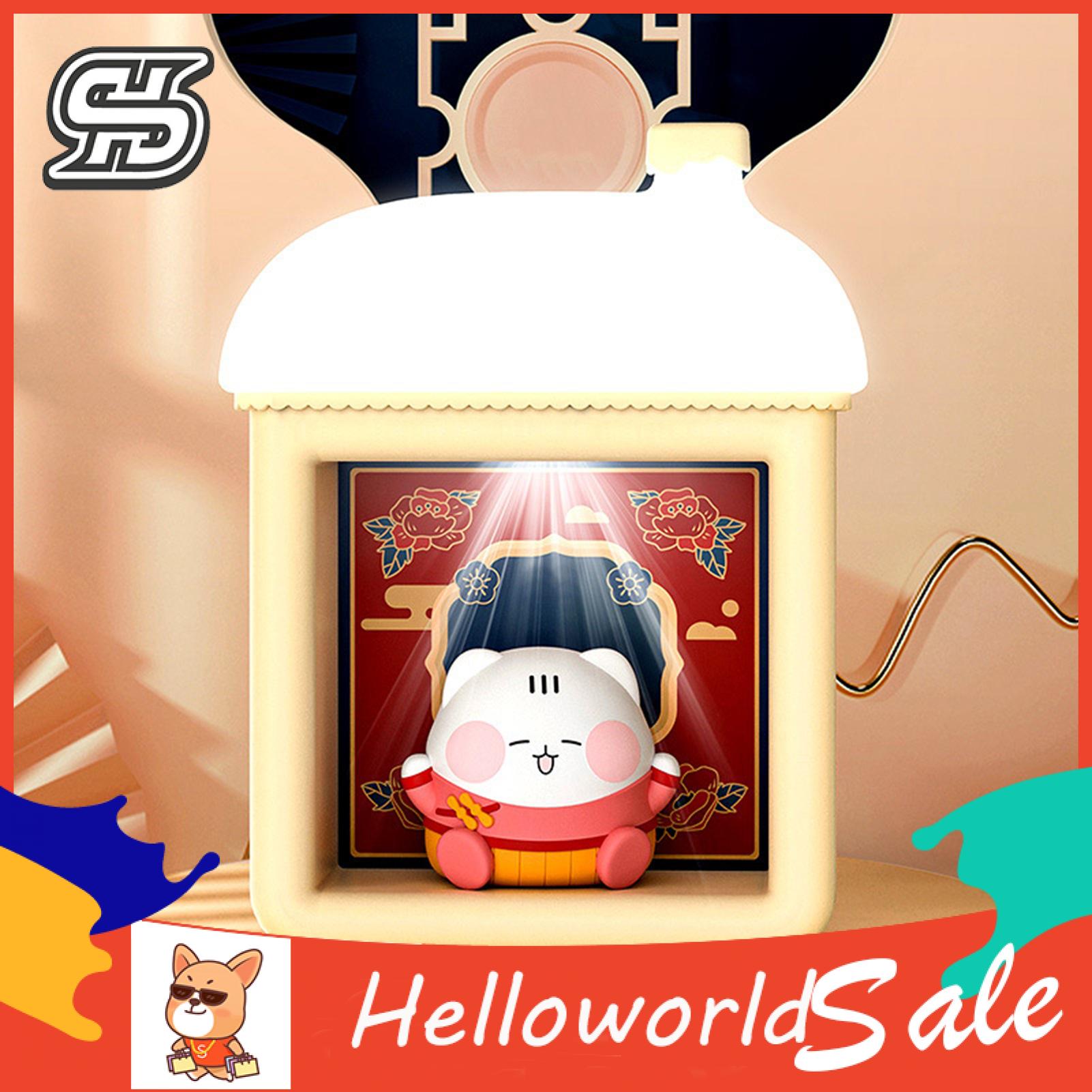 HelloWorld Magnetic Lamp Non-Glaring Warmly Light Rechargeable LED Lamp with Type-C Cable. 