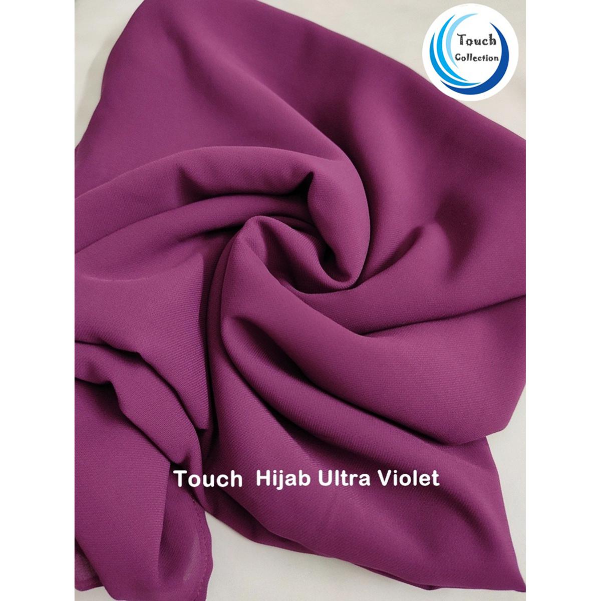 Hijab Premium Quality Chiffon Georgette Summer Comfortable. Color: Ultra Violet, Size: 90 X 30 Inch. -  Hijab Collection - Hijab Collection
