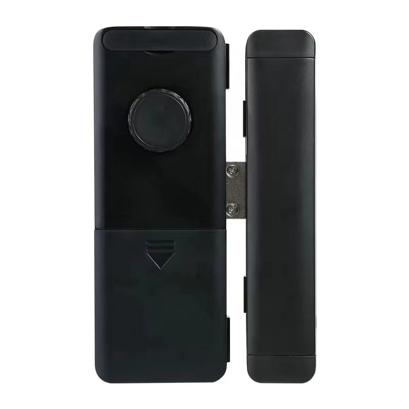Tuya WiFi Fingerprint Glass Door Lock with RF Remote Control Unlock CP92. 