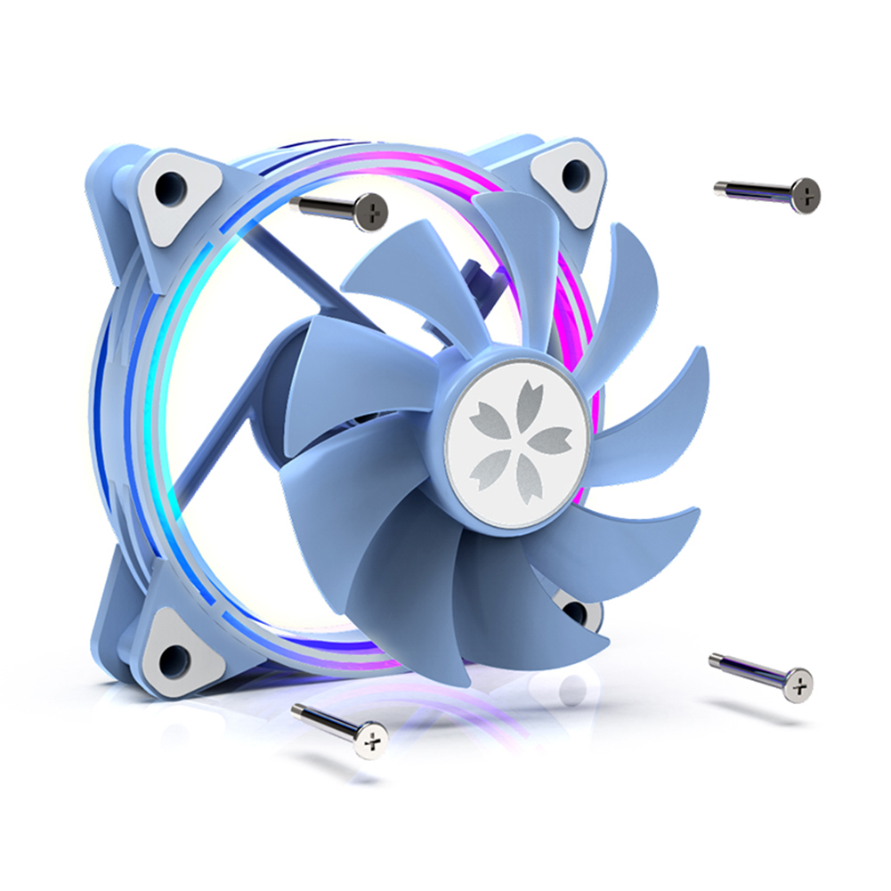Yeston ZEAGINAL 12cm PC Case Cooling Fan Hydraulic 4Pin PWM 1800RPM CPU Cooler ARGB Adjustable computer Case Fan Ventilador. 