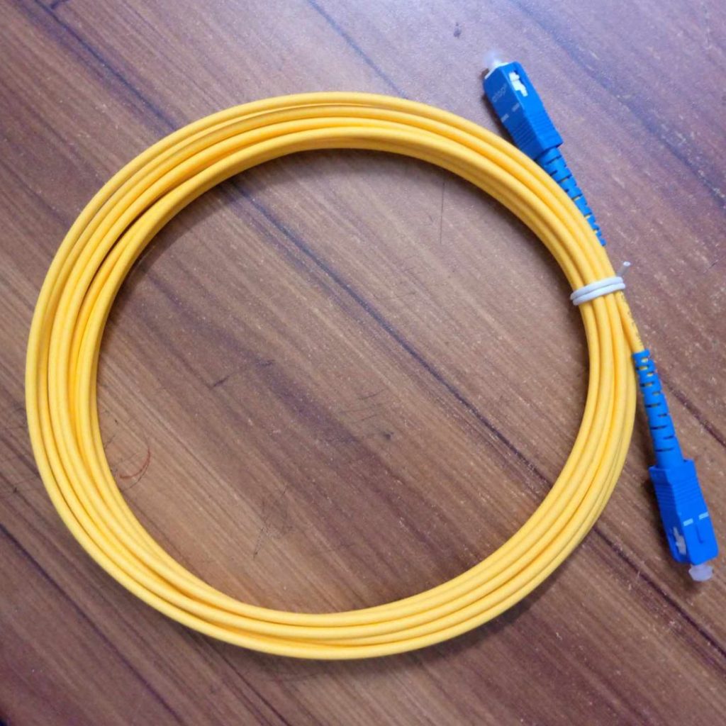 Optical Fiber Cables 5 Meter SC / UPC-SC / UPC-SM SX-3mm PVC 3.0mm Optical Fiber Cables Patch Cord Cable. 