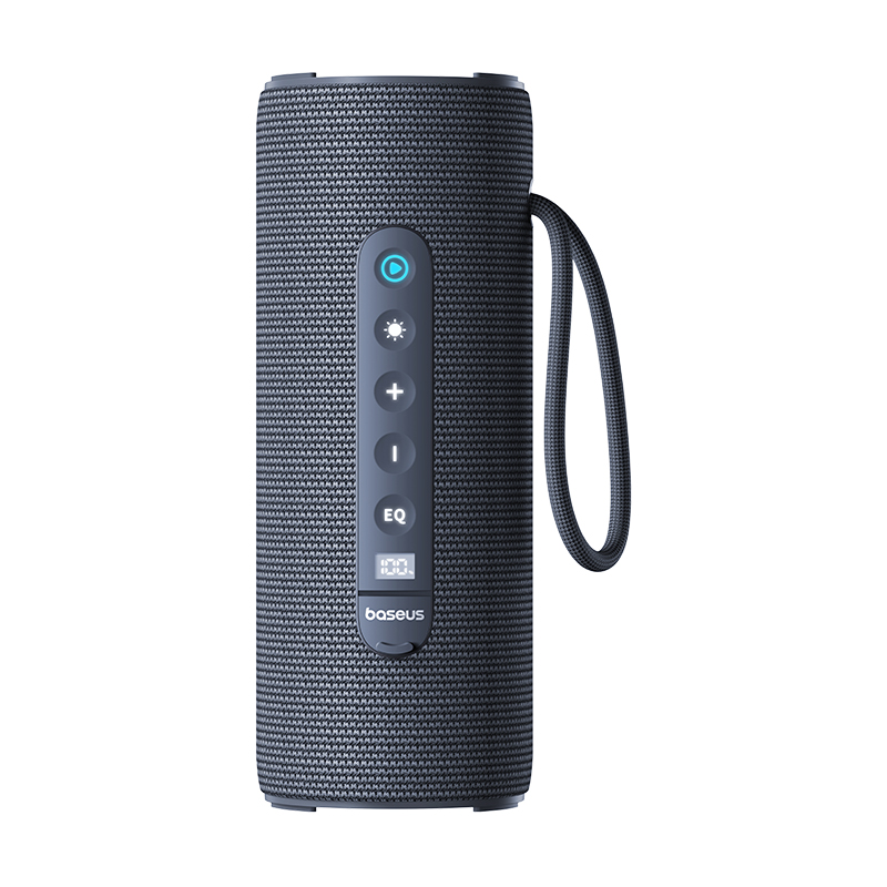 Baseus AeQur 30 Air Wireless Bluetooth Speaker IPX5 Waterproof Portable Loudspeaker Music Stereo Outdoor Subwoofer Splash Proof Rechargeable Music Player with Colorful Ambient Light. 