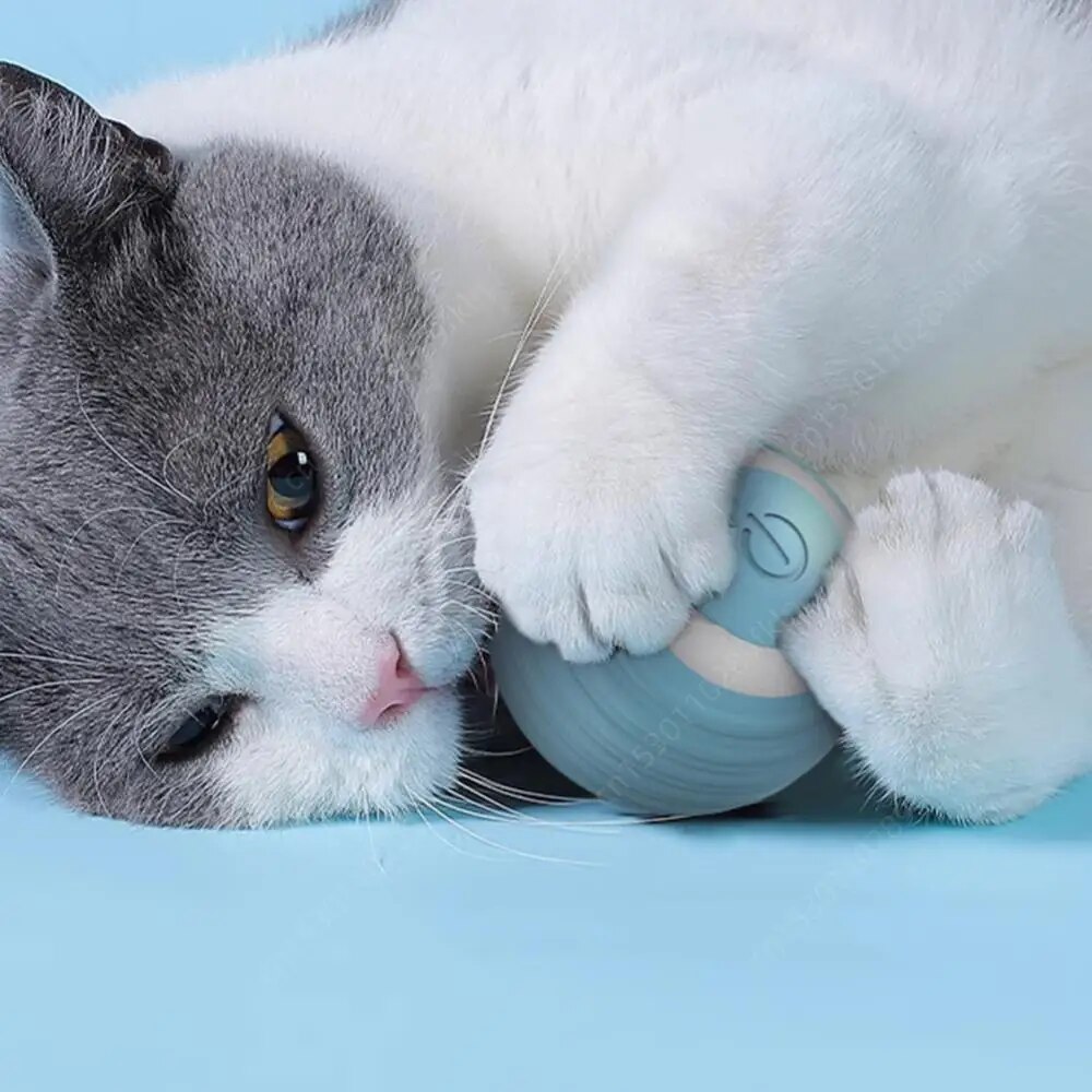 Cat Interactive Ball Smart Cat Dog Toys Electronic Interactive Cat Toy Indoor Automatic Rolling Magic Ball Cat Game Accessories. 