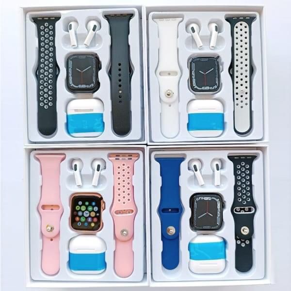 T55 Pro Max Smartwatch With Dual Strap And Airpot Combo - Smart Watch. 