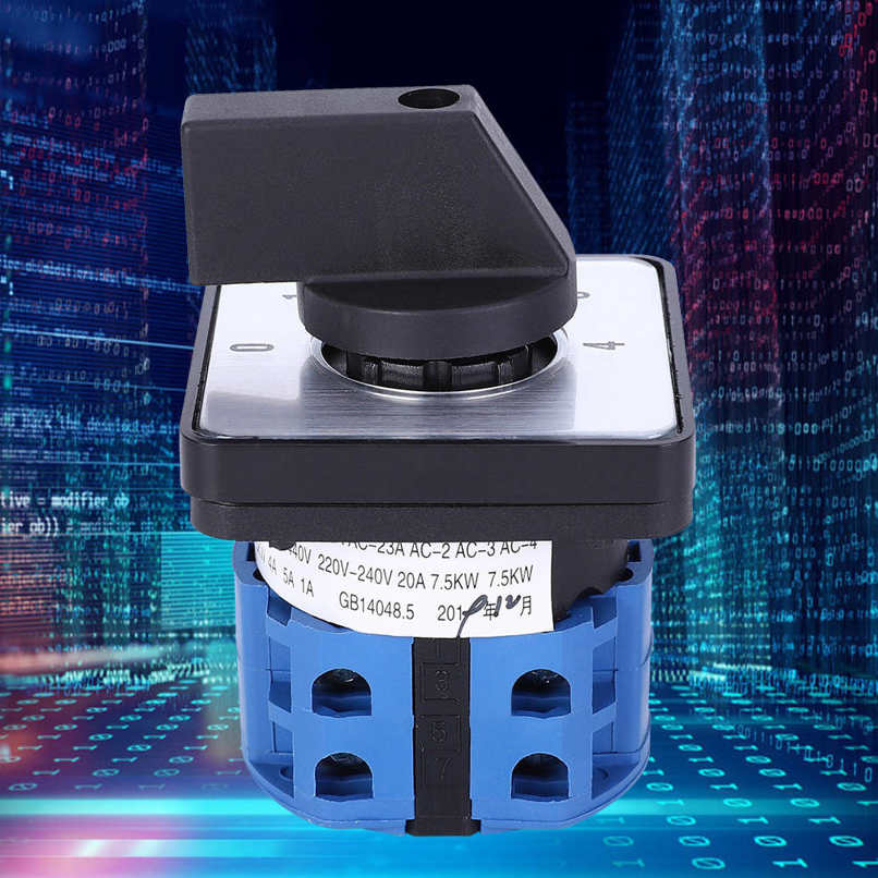 Nax Rotary Cam Switch 5-Position Universal Changeover Ca10 0-1-2-3-4. 