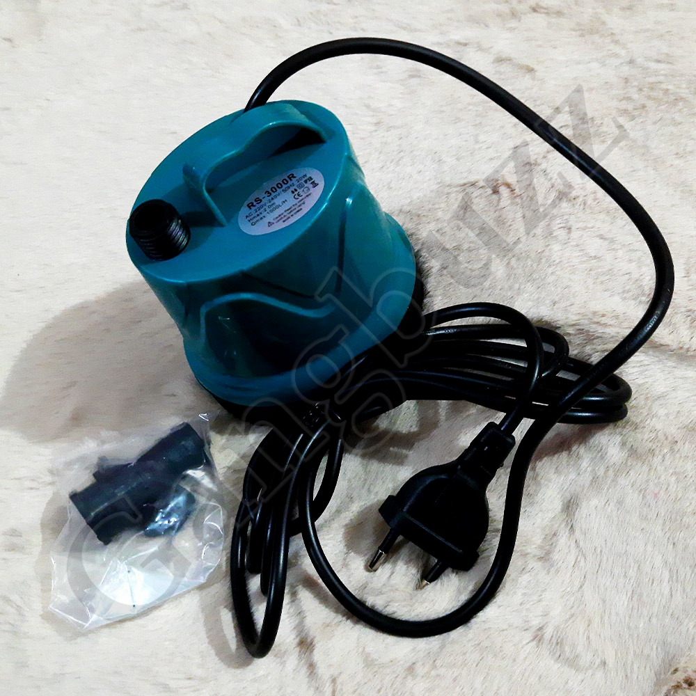 Multifunctional Water Pump - RS Electrical (RS-3000R) - Fully Submersible, Multifunctional Bottom Suction Water Pump | 20 Watt, 2 Meter Max Height, & 1000 L/H Flow Rate |. 