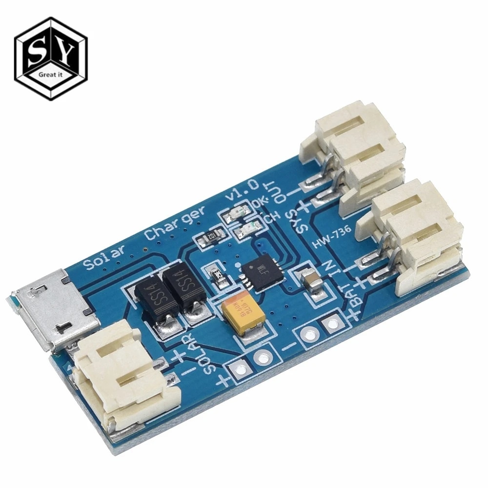 【Hey my home】Great IT 500Ma  Solar Lipo Charger Board Lithium Battery Charge Chip DIY Outdoor Charging Board Module  Arduino