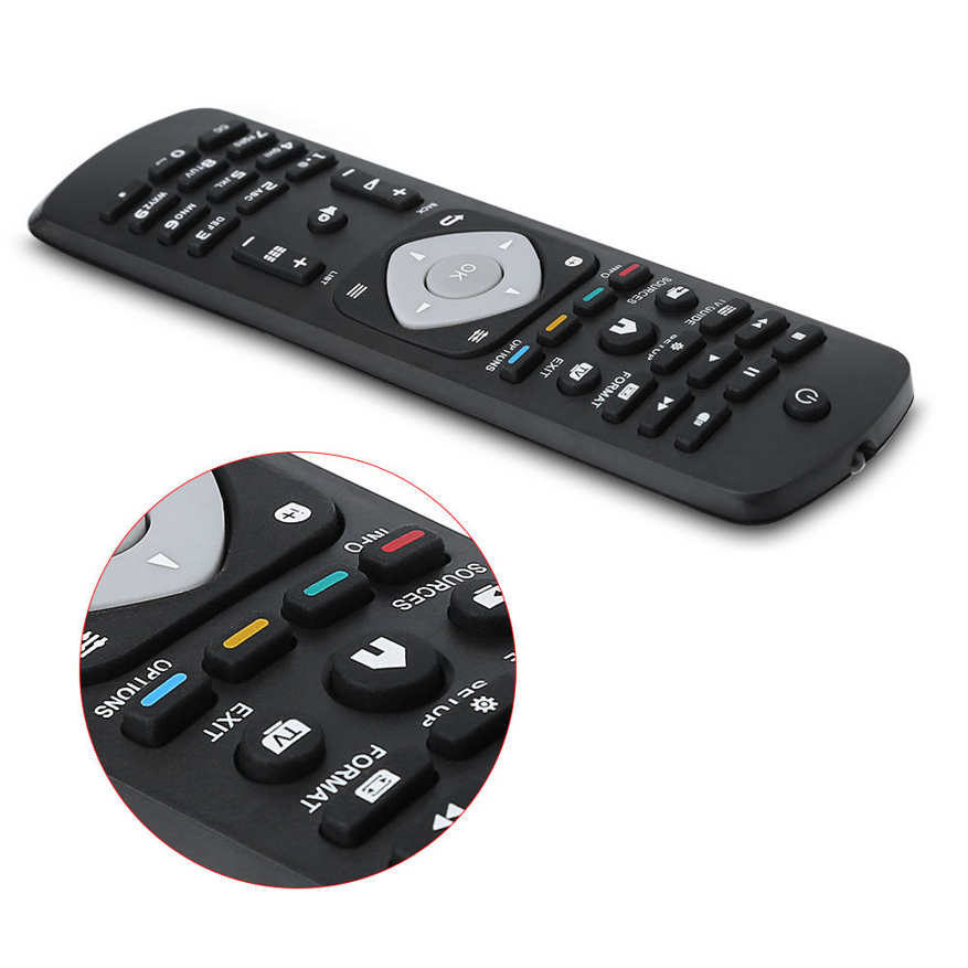 Multi-function Television New Keyboard Remote Control Home Universal Controller Replacement for Philips LCD LED Smart TV. 