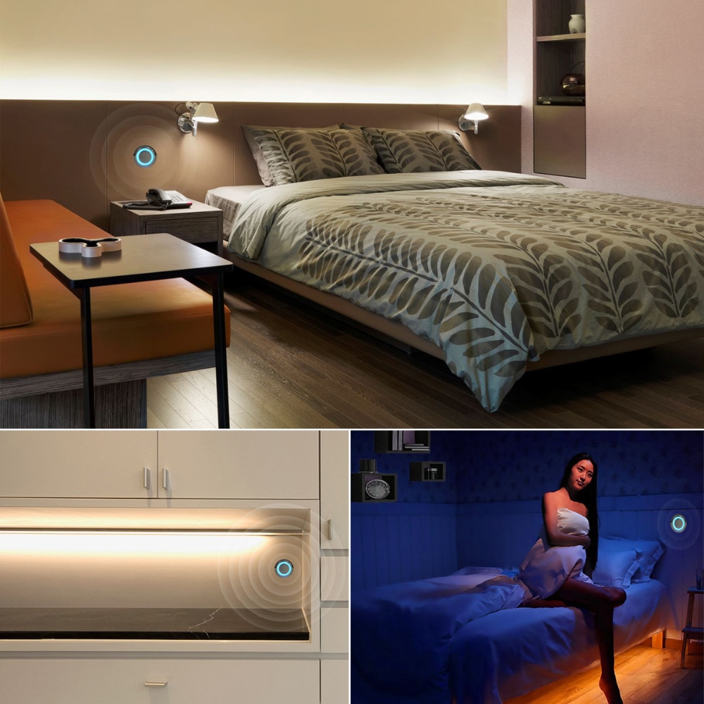 Stepless Dimmable LED Strip light SMD2835 DC 12V Waterproof Touch Switch Dimmer led tape lamp 2A EU wer adapter 1M 2M 3M 4M 5M-Warm White-1M--. 