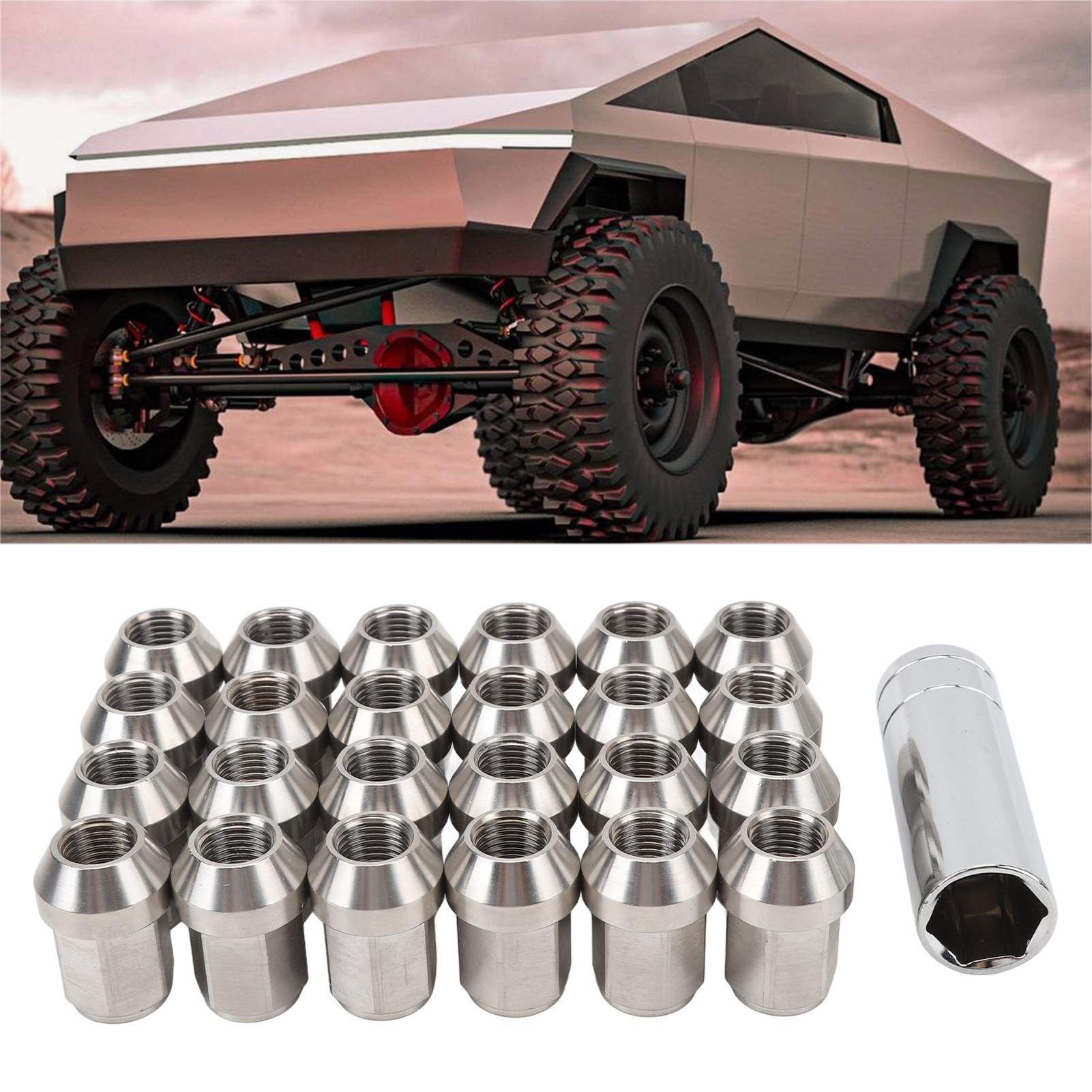 Wheel lug nuts set lug nut caps 24PCS Lug Nuts Covers Metal Strong Structure High Precision Wheel Center Cap Set for Vehicle. 