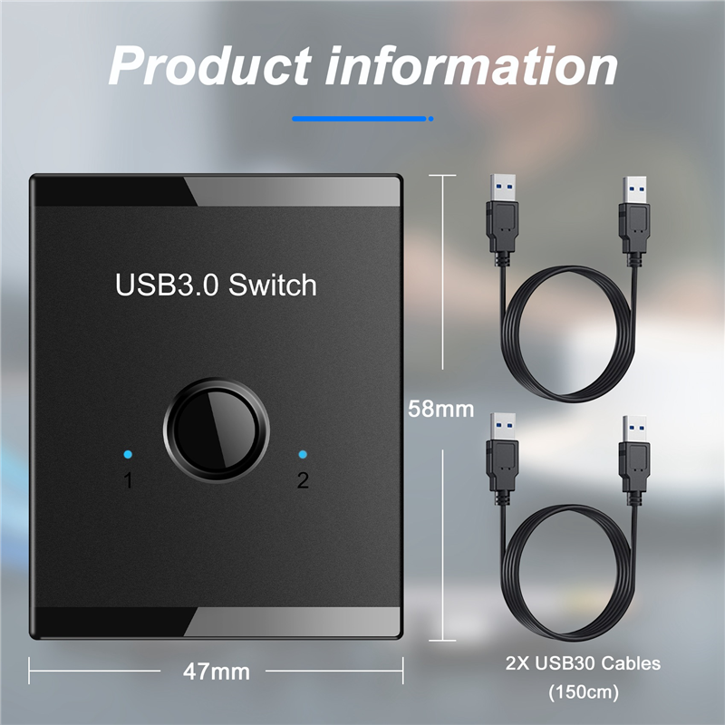 USB Switch KVM USB HUB 3.0 Switcher Selector KVM Switch. 