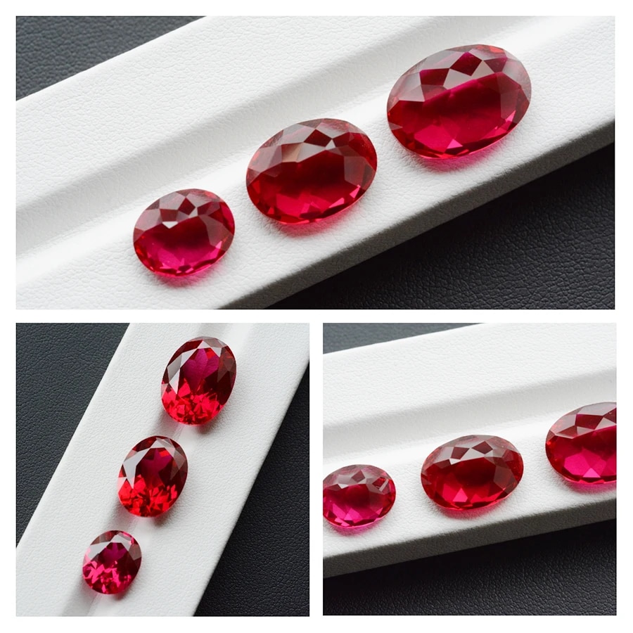Better Quality Natural VVS Ruby Faceted Oval Cut Gemstone for Jewelry Making Natural Mined Gem. 