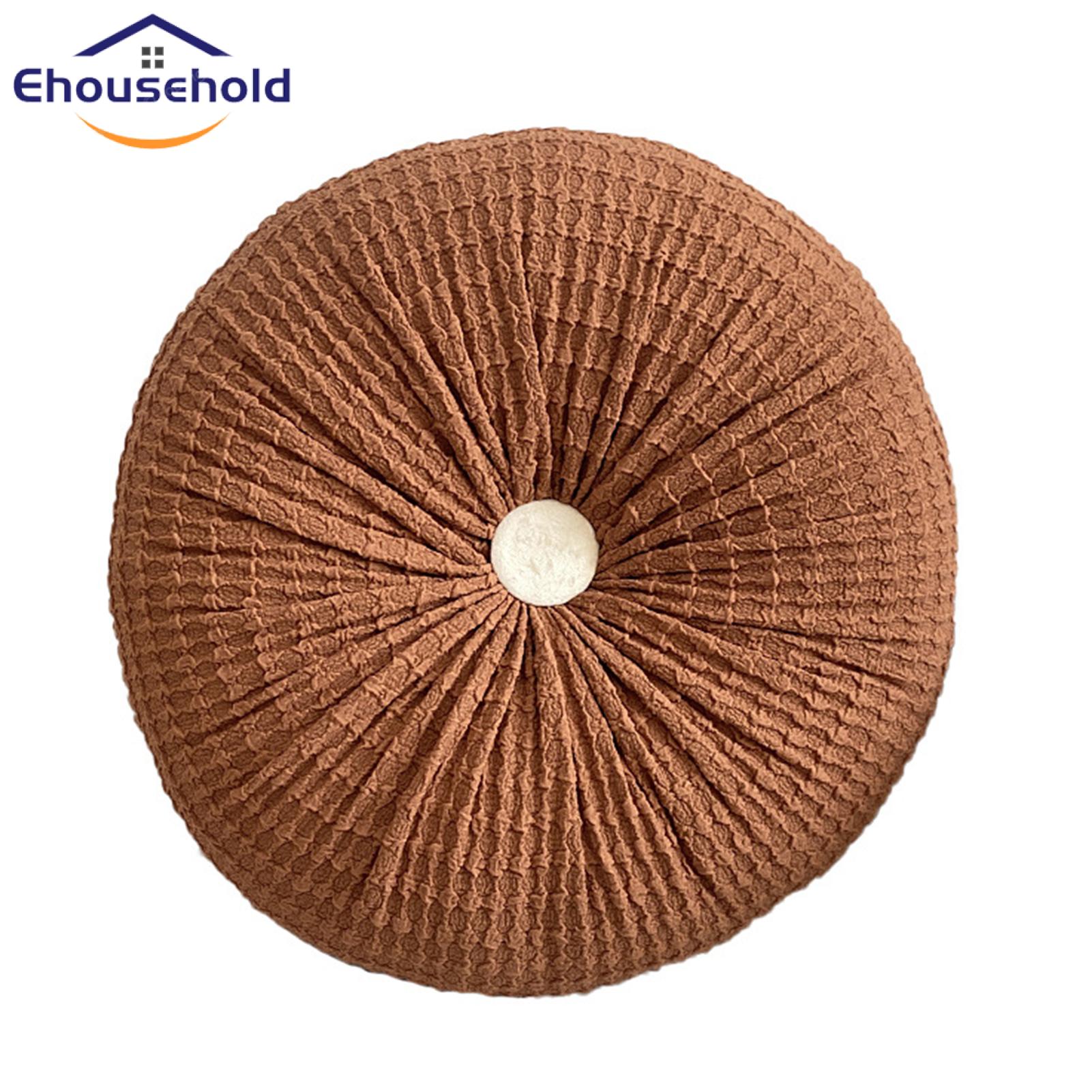 Handmade Circular Design Pillows Luxurious Handmade Round Throw Pillows for Office Chair Sofa European Style Solid Colour Cushions for Southeast Asian Buyers Round Decorative Throw Pillows. 