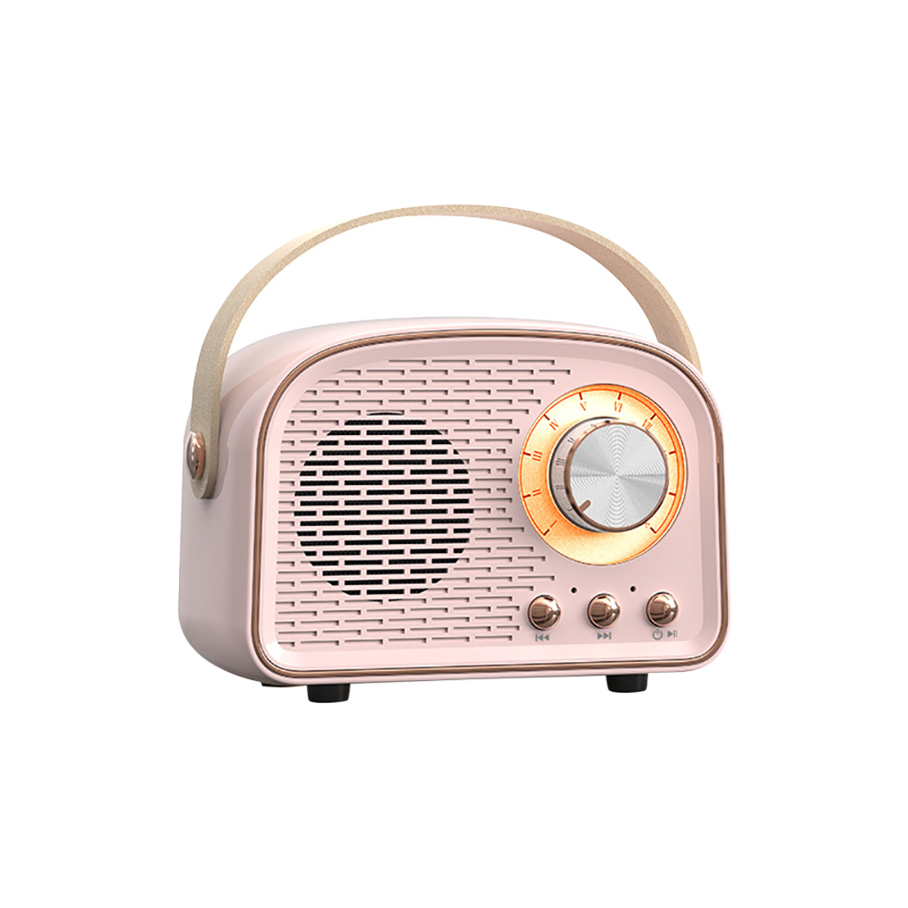 Mini Retro Bluetooth Speaker Cute Speaker with FM Radio Portable Wireless Speaker with TWS Music Player Hifi Stereo TF USB. 