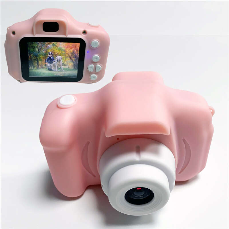 Children's SLR mini camera toy can take photos Pink cute girl gift x2