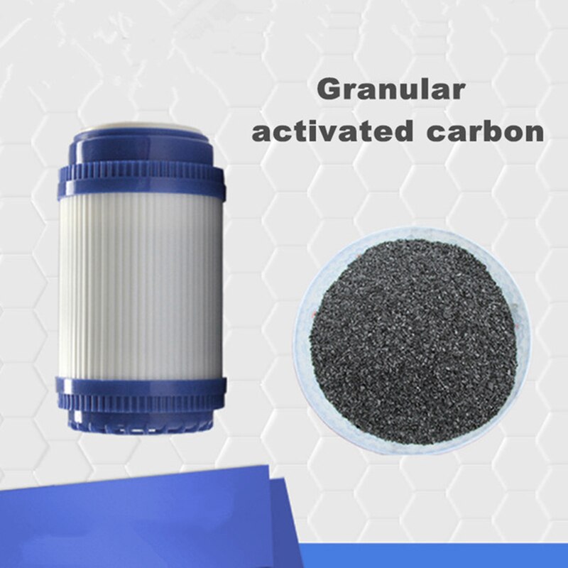 5Pcs/Set 5 Inch Water Purifier Udf Granular Activated Carbon Filter Cartridge Taste/Odor  For Reverse Osmosis-white. 