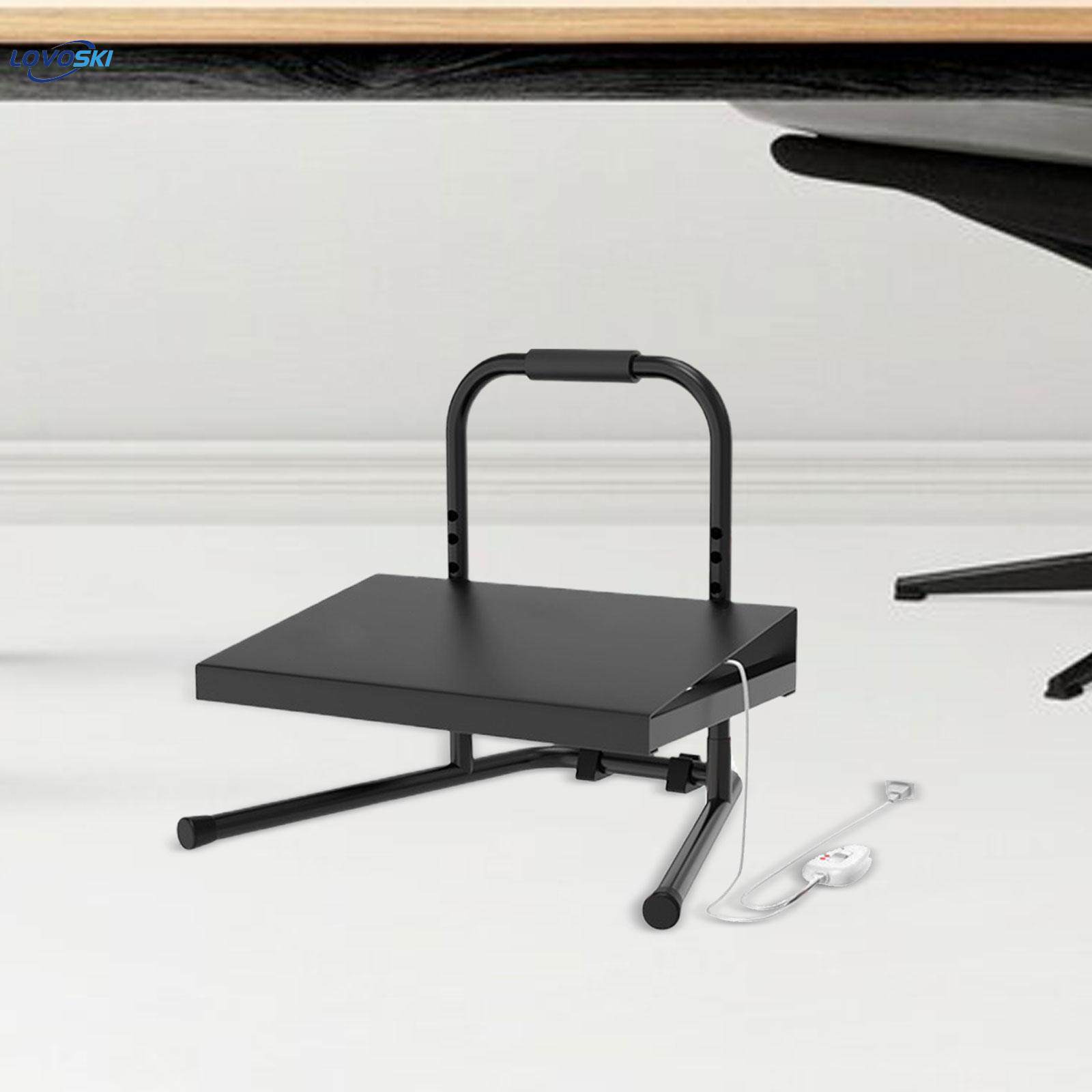 Under Desk Footrest with 6 Adjustable Heights for Home Office Computer Desk Heated Foot Stool. 