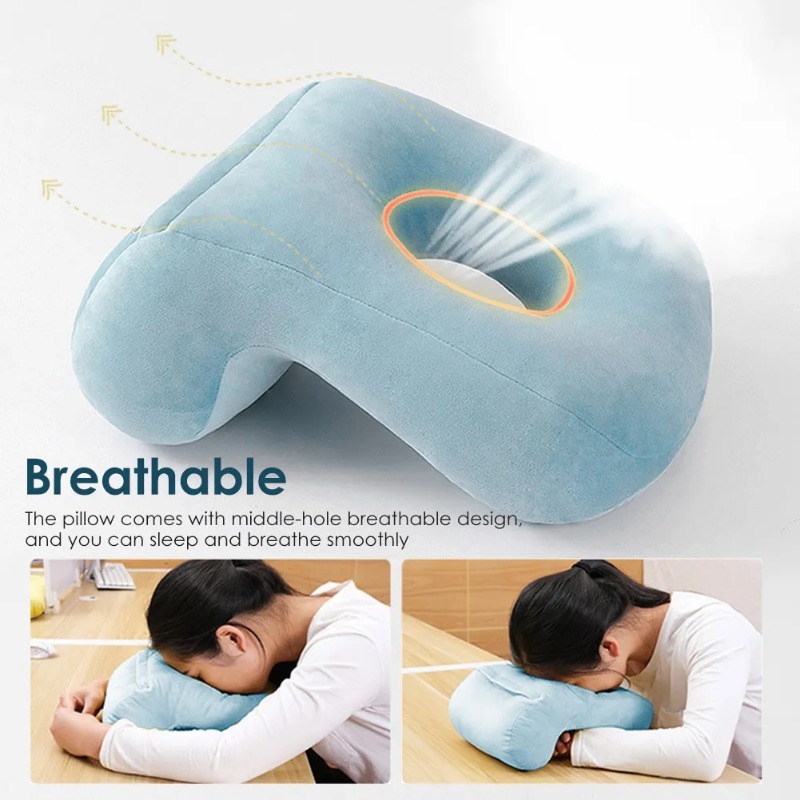 Slow Rebound Pressure Pillow Nap Sleeping Pillow Cushion Memory Foam Arched Arm Pillow, Prevent Hand Numb Anti Pressure