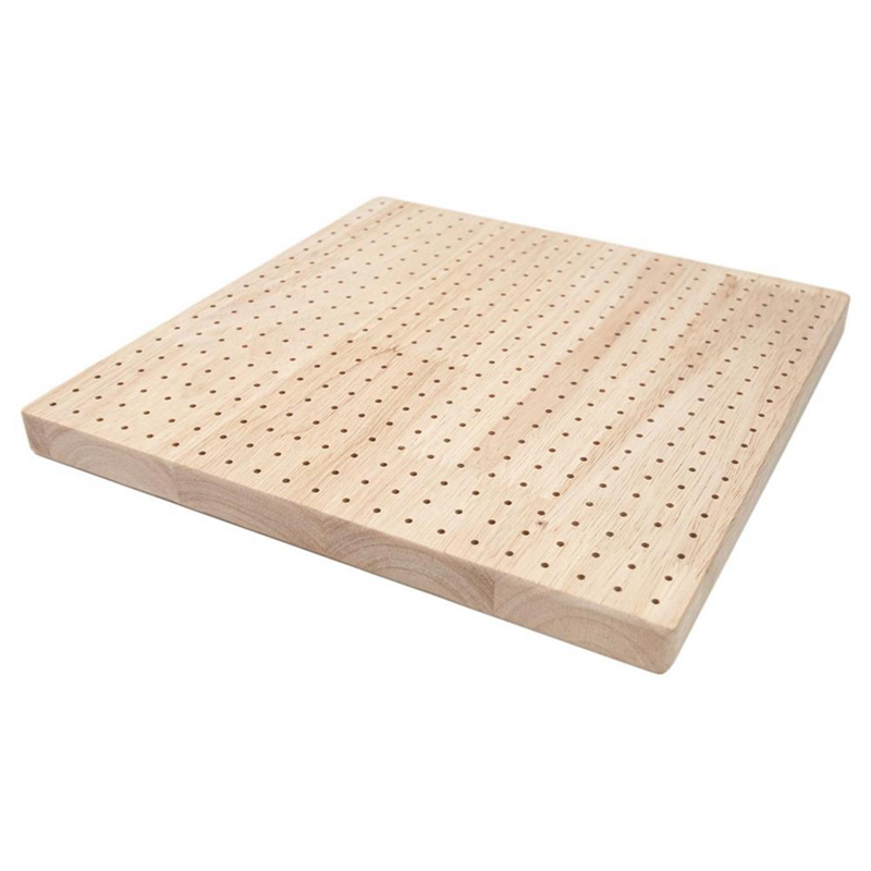 Wooden Blocking Board Square Crochet Board Crafting Part with Small Holes Blocking Mat Blocking Board for Knitting Crochet. 