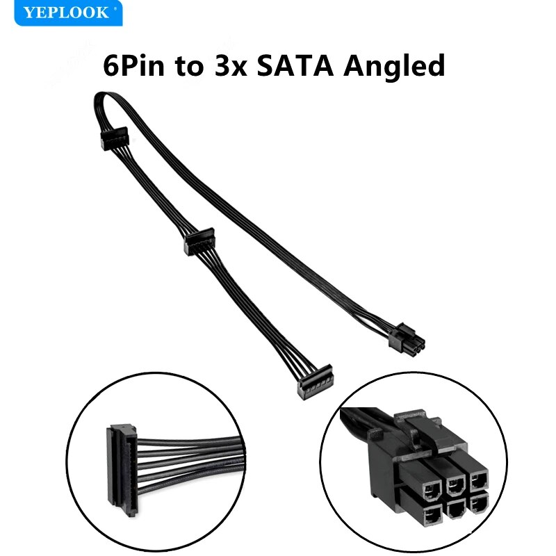 Original Seasonic Modular Cable for FOCUS/KM3/M12II Evo/SnowSilent/X Series Power GPU PCIe 8Pin 6+2P CPU 4+4Pin SATA Molex 24Pin. 