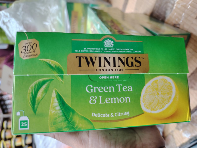 Twinings Green Tea and lemon (25 packets) 40 gm-uk