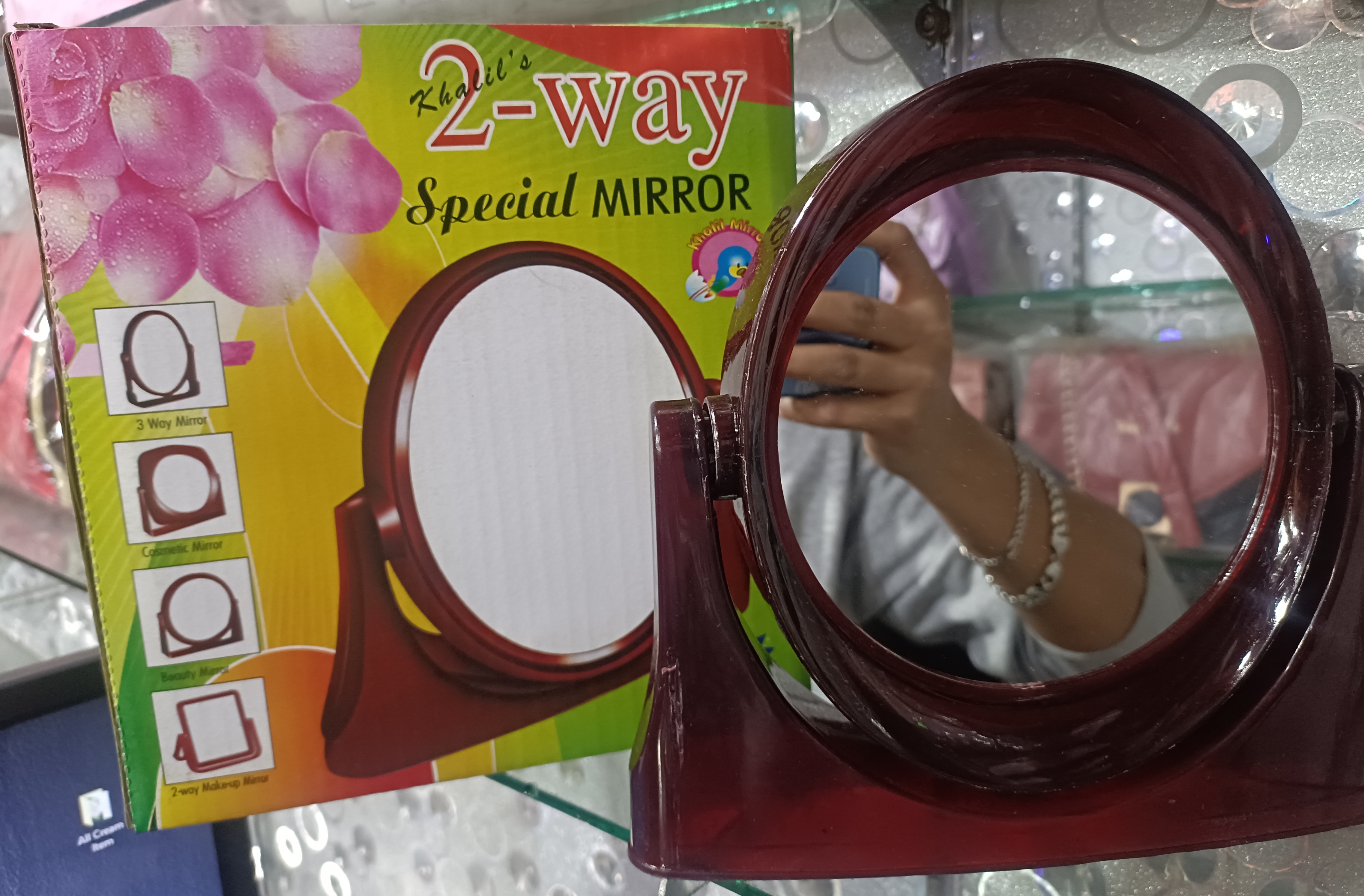 2 Way Table Glass Mirror Both side mirror