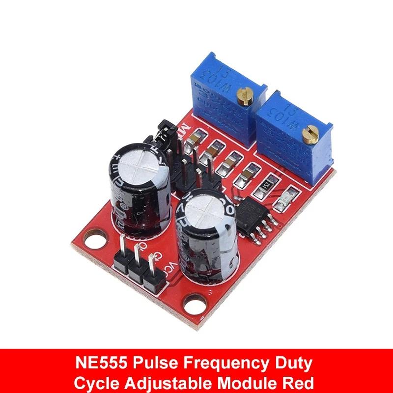 NE555 Pulse Frequency Duty Cycle Adjustable Module Square Wave 5V-12V Signal Generator For Arduino Smart Car