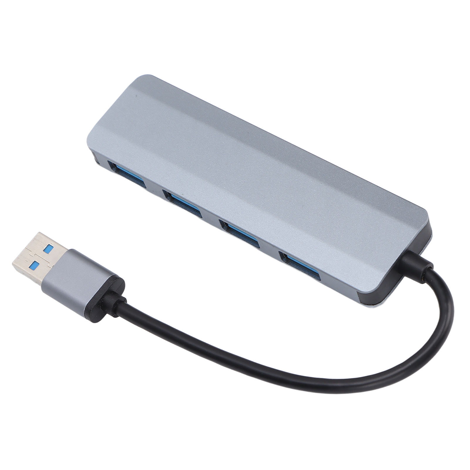 USB3.0 Hub 4 Ports Splitter Overcurrent Protection Wide Application USB3.0 Docking Station for Keyboard Desktop Computer