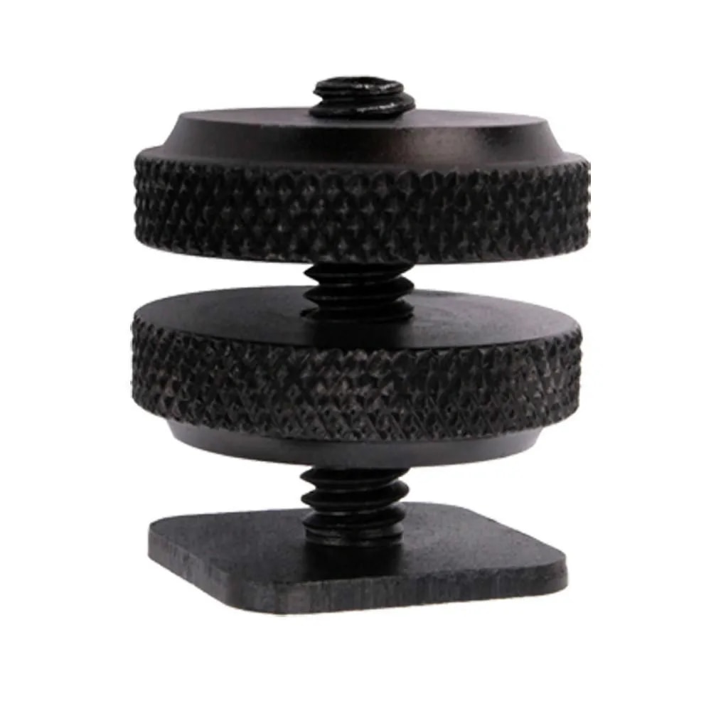 【3C VictoryEagle】2pcs postage + tracking number 1/4" Screw Threaded to Camera Hot Shoe Mount Adapter CTR-301P