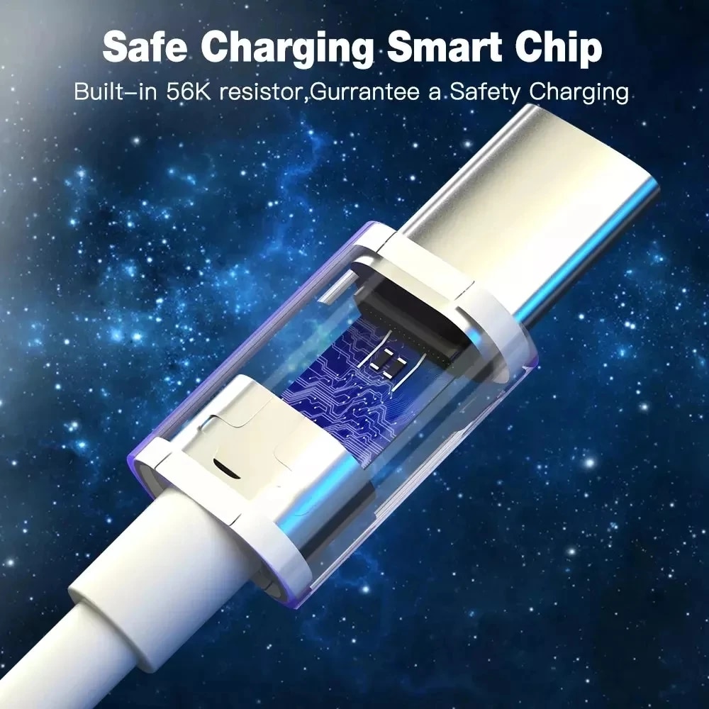 65W USB Type C Cable 6.5A Fast Charging Cable for OPPO Realme SuperVOOC 2.0 SuperDart USB C Data Cable for 0.5M/1M/1.5M/2M. 
