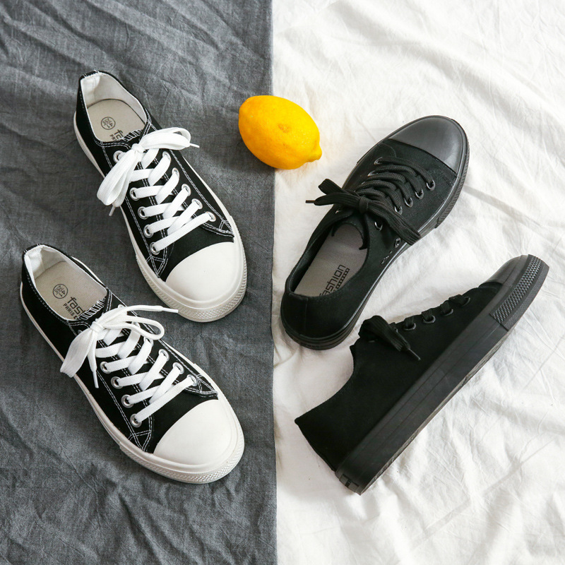 Pochuan Men's and Women's New Low-Top Canvas Shoes for Lovers Men's Shoes Casual Shoes Skate Shoes Men's Large Size Shoes Liberation Shoes. 