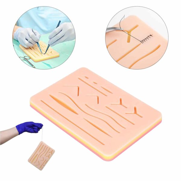 Suture Practice Kit for Medical and Vet Students, Startup Suture Kit Including Silicone Pad with Durable Mesh, Suturing Tools, for Suture Curriculum Practice (Education Use Only). 