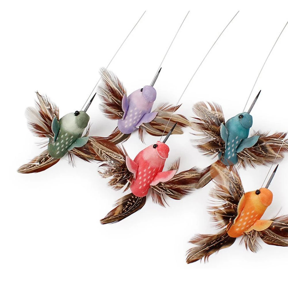 【3C VictoryEagle】active oy Automatic Flying erfly Electric Hummingbird erfly color:Hummingbird specification:Random color. 
