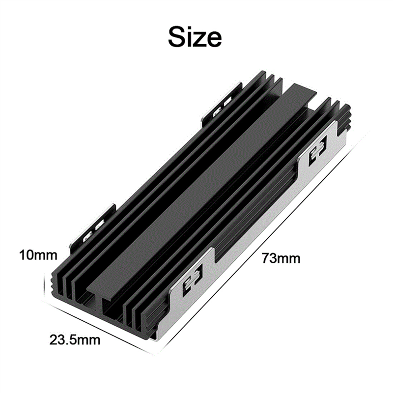 M.2 SSD NVMe Heat Sink M2 2280 Solid State Hard Disk Aluminum Heatsink Gasket for M.2 2230 2280 NGFF NVME SSD. 