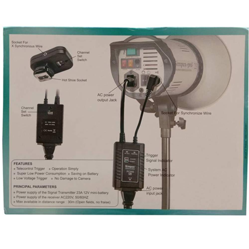 SIMPEX FC315 Studio Camera Flash Trigger Remote Control (Black). 
